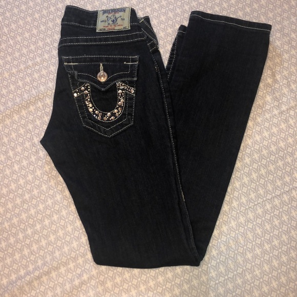 True Religion Straight Leg Jeans Size 26 (2) - Picture 6 of 8
